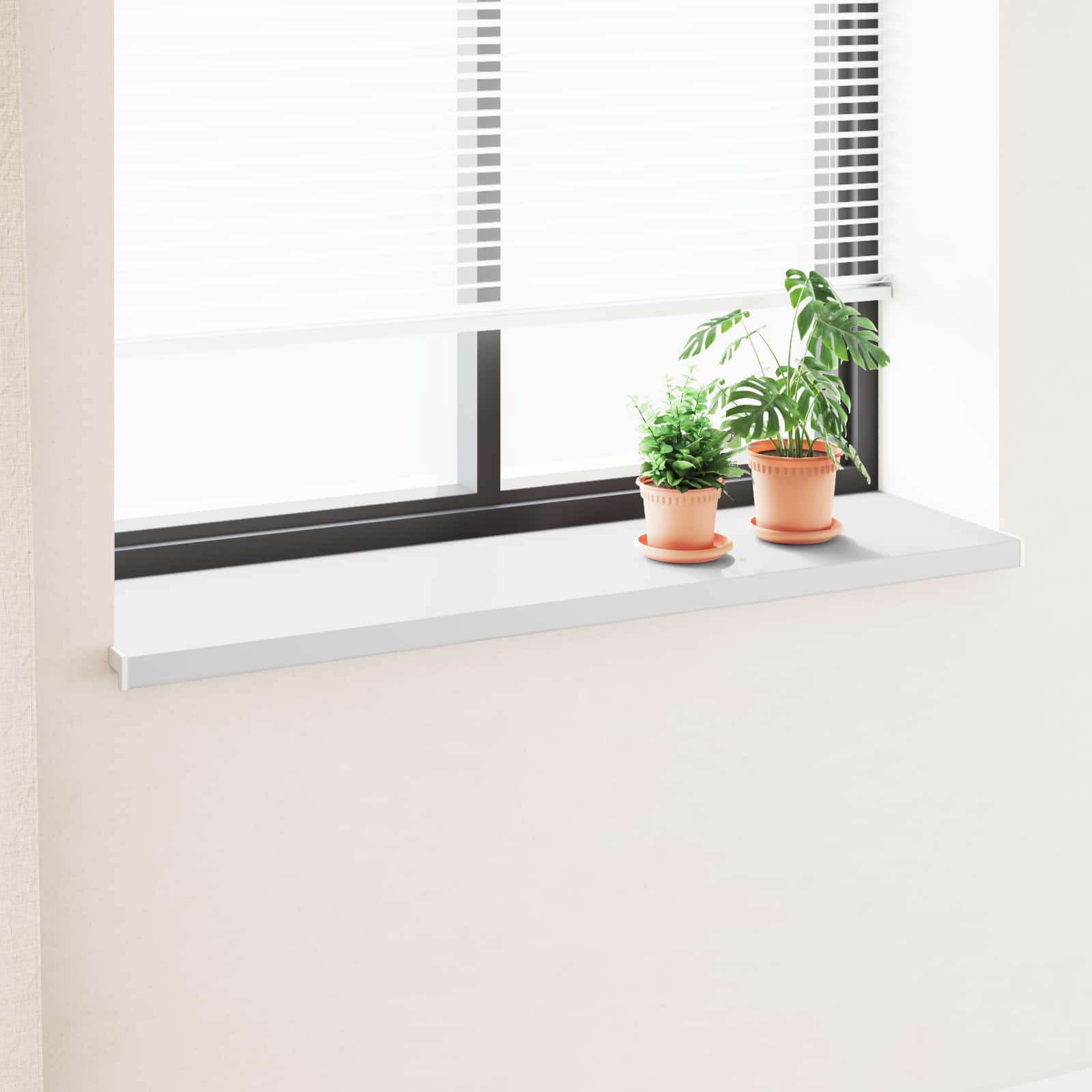 Fensterbank Weiß 60 x 10 x 4,5 cm PVC