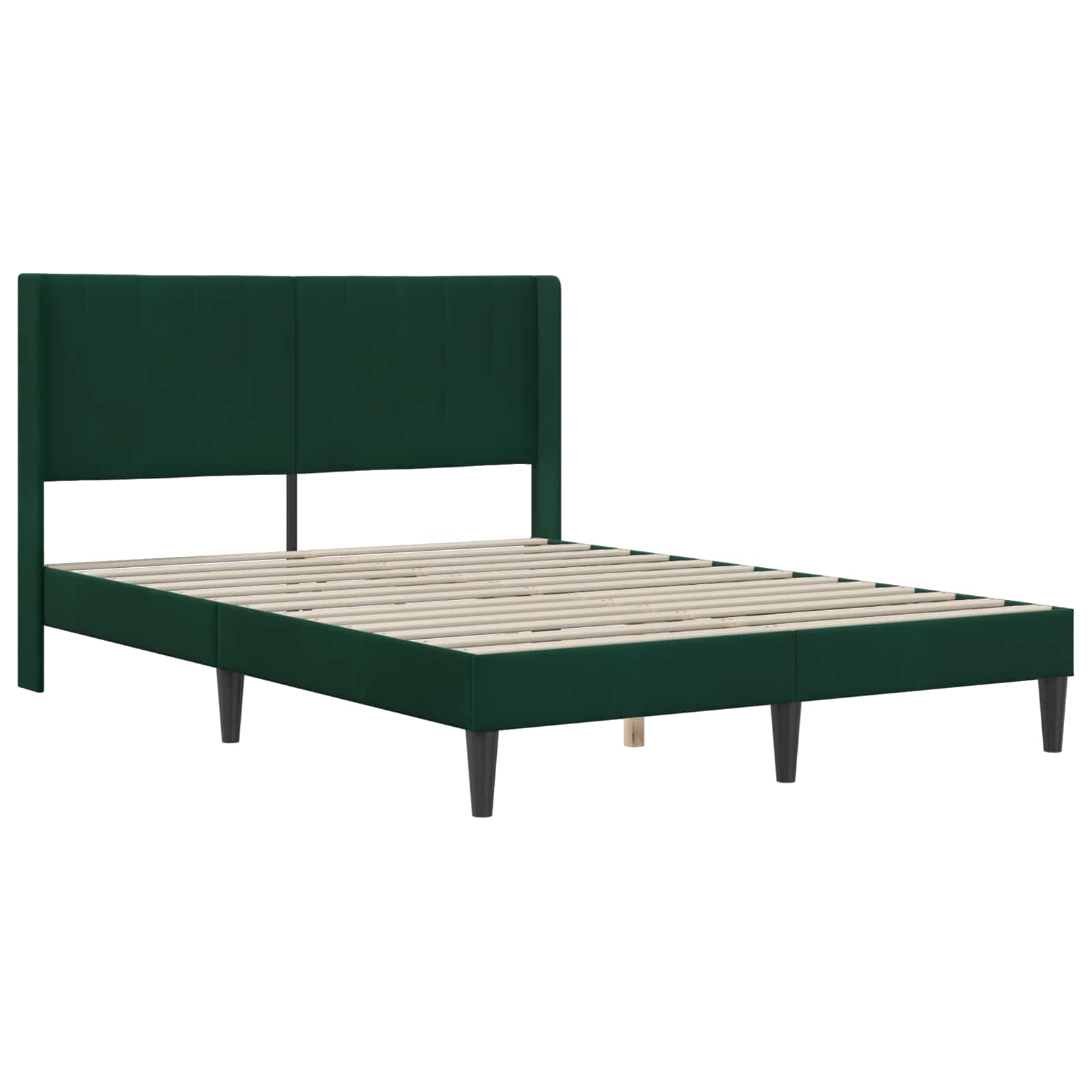 Bettgestell mit Matratze mit Kopfteil Hellgrau 80 x 200 cm Samt