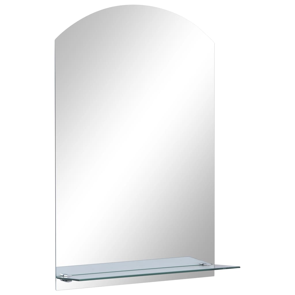 Wandspiegel mit Regal 20×40 cm Hartglas