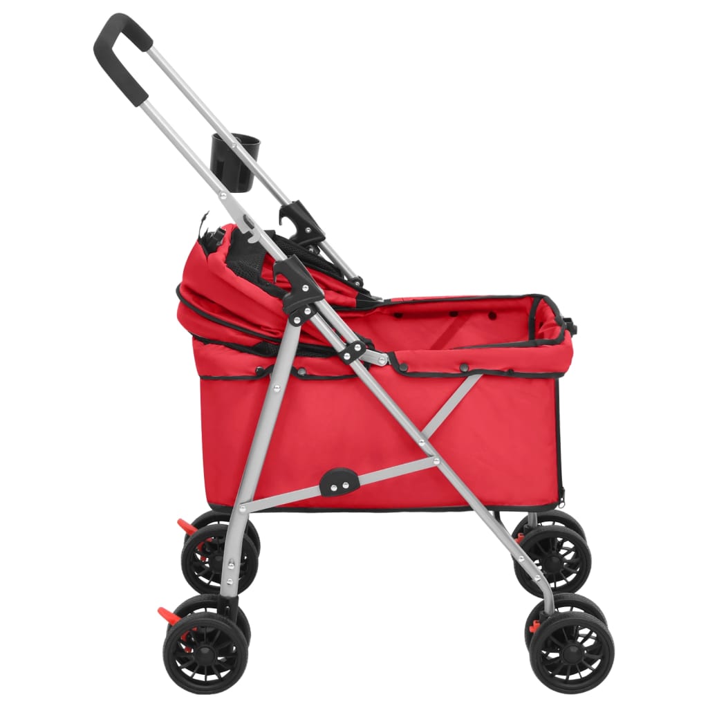 Hundewagen Faltbar Blau 76x50x100 cm Oxford-Gewebe