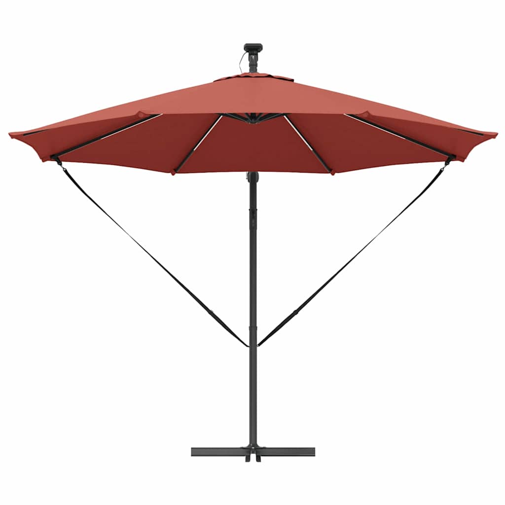 Sonnenschirm Sand 294 x 294 x 248 cm Polyester und Aluminium