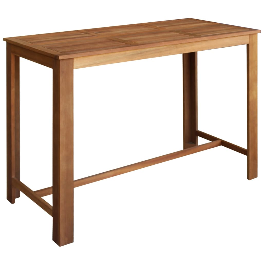 Bartisch und Stuhl-Set 5-tlg. Akazienholz Massiv