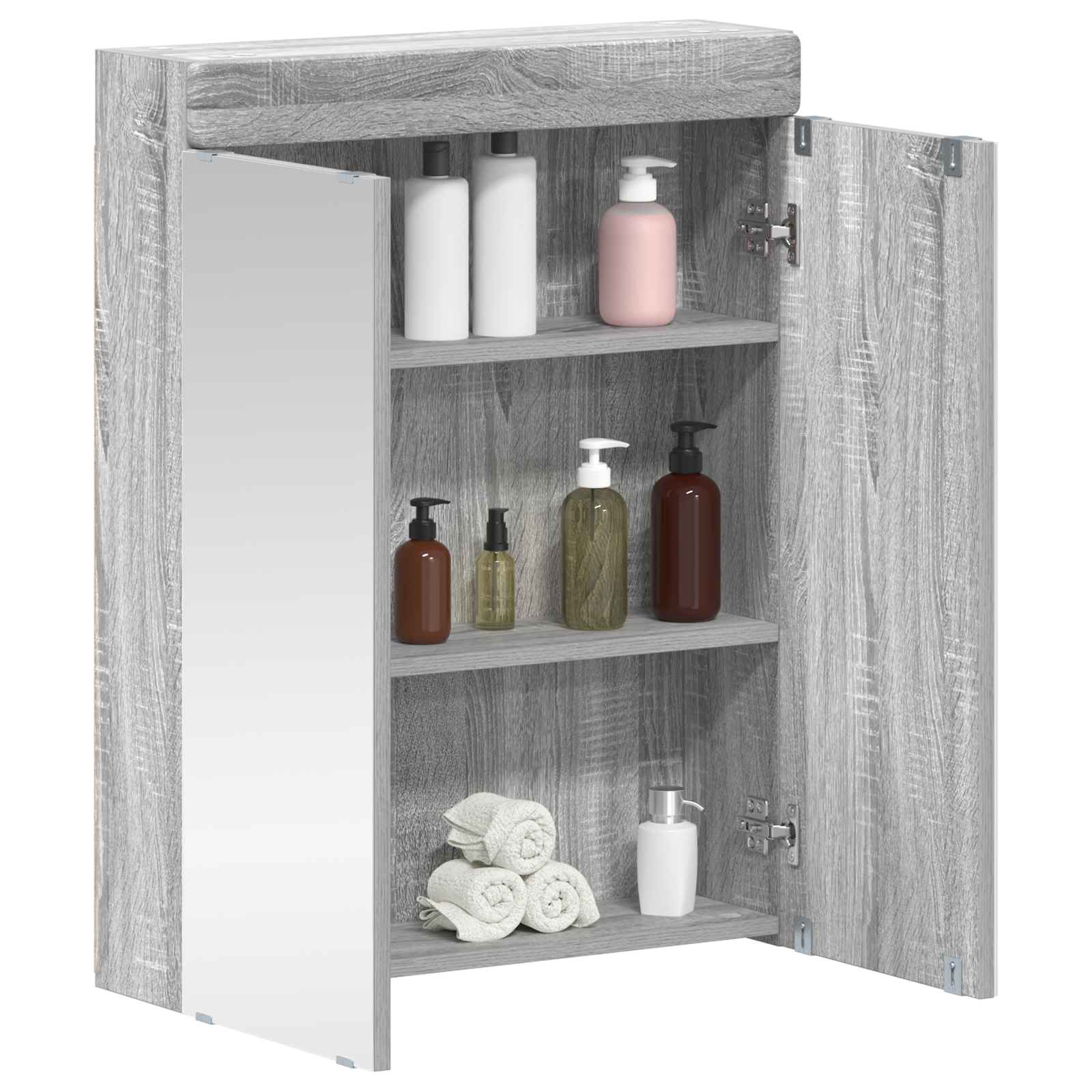Badezimmermöbel-Set TULUM 2 pcs Weiß 60 x 34 x 63 cm