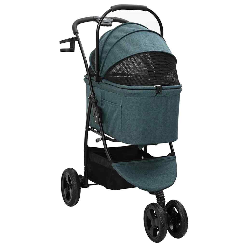 Faltbarer Haustierwagen Rosa 81 x 47 x 99 cm Polyester