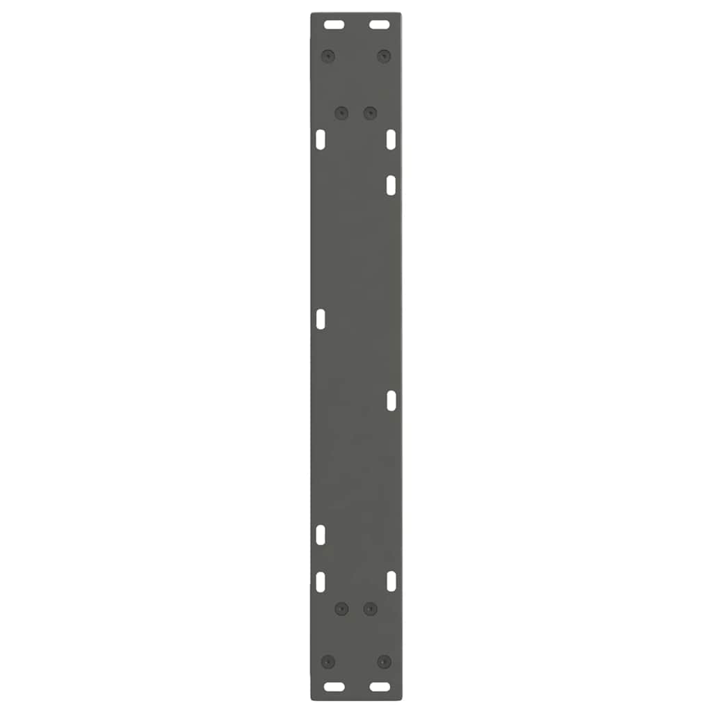 Couchtischbeine V-Form 2 Stück Schwarz 30x(30-31,3) cm Stahl