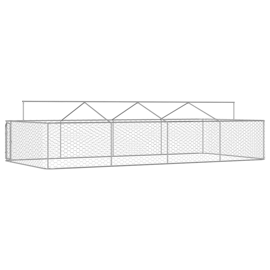 Outdoor-Hundezwinger mit Dach 400x200x150 cm
