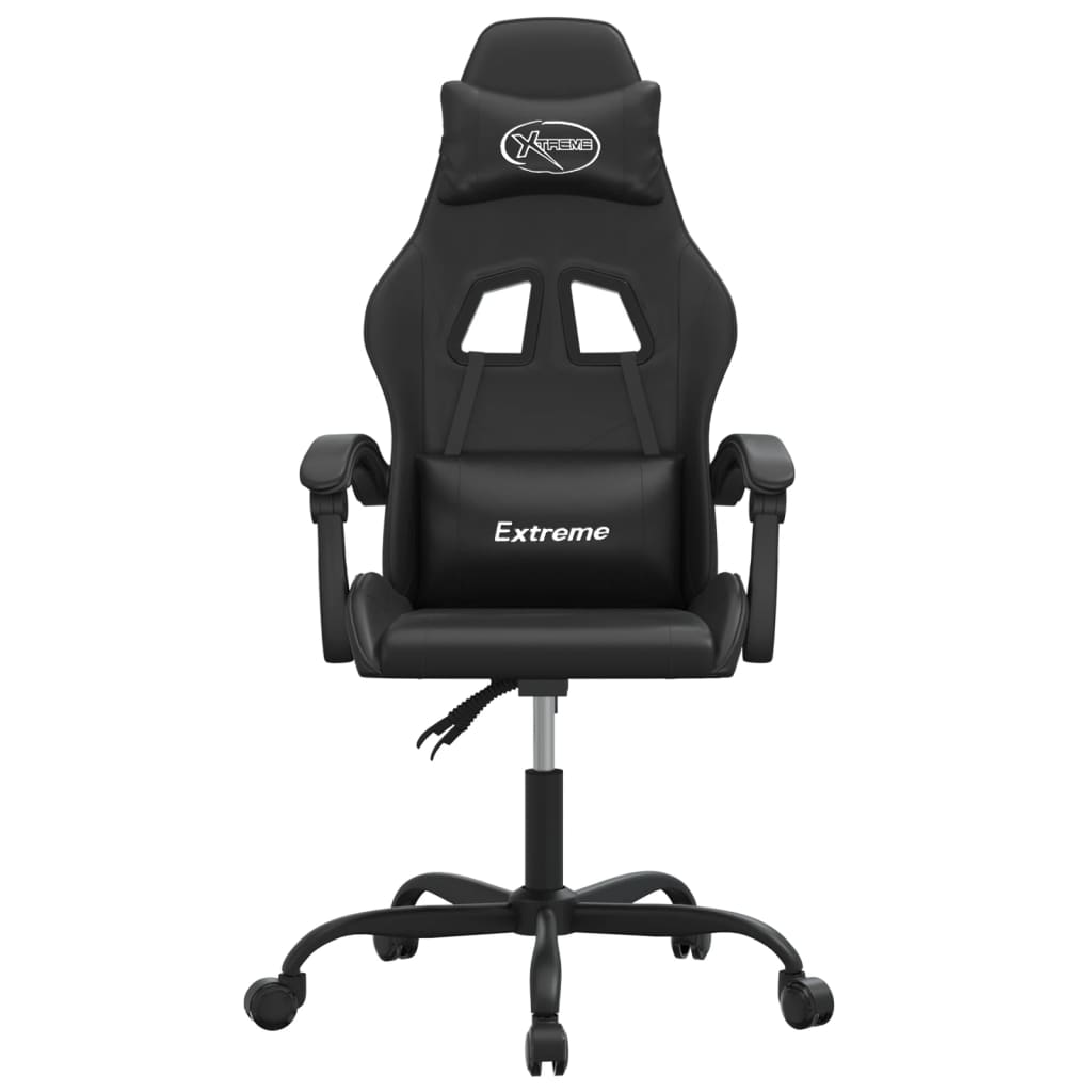 Gaming-Stuhl Schwarz und Golden Kunstleder