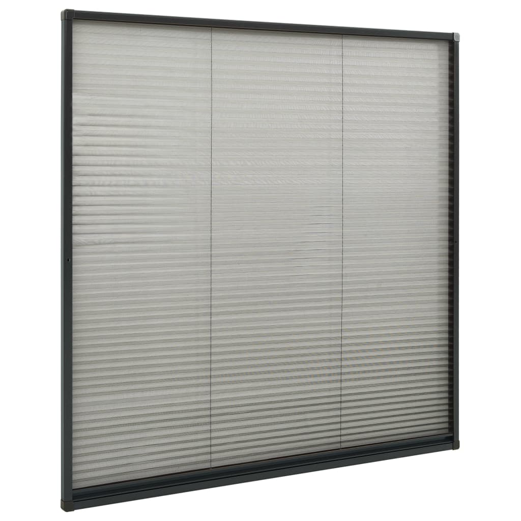 Plisse Insektenschutz-Fenster 80×160 cm
