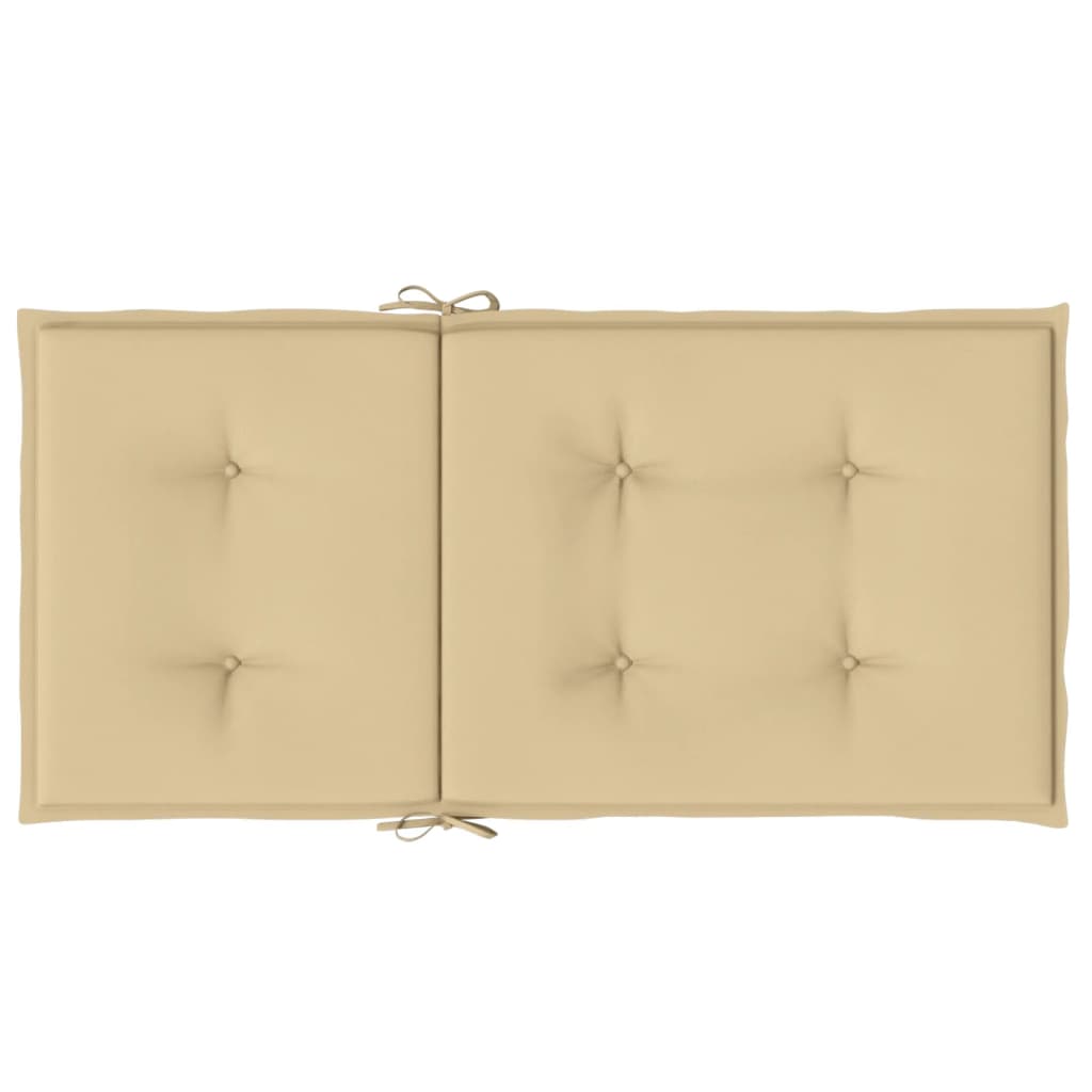 Niedriglehner-Auflagen 2 Stk Melange Anthrazit 100x50x7cm Stoff