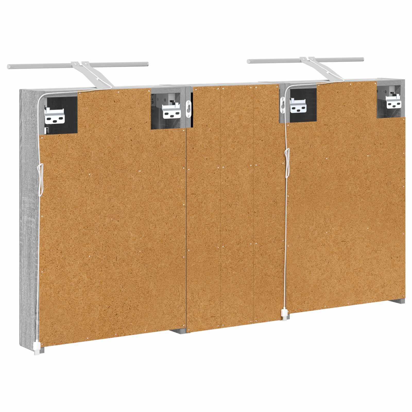 Badezimmerschrank-Set 3 pcs 80 x 10,5 x 50 cm Holzwerkstoff