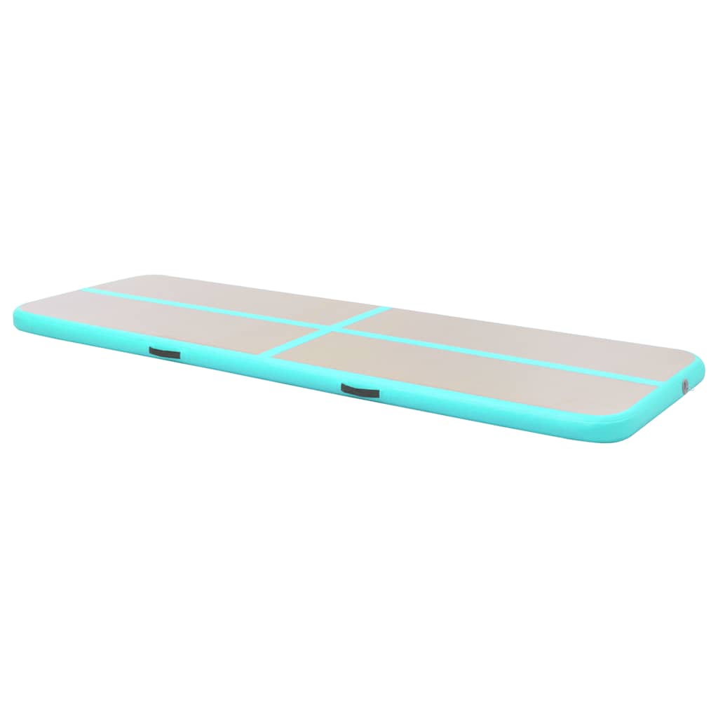 Aufblasbare Gymnastikmatte mit Pumpe 300×100×10 cm PVC Rosa