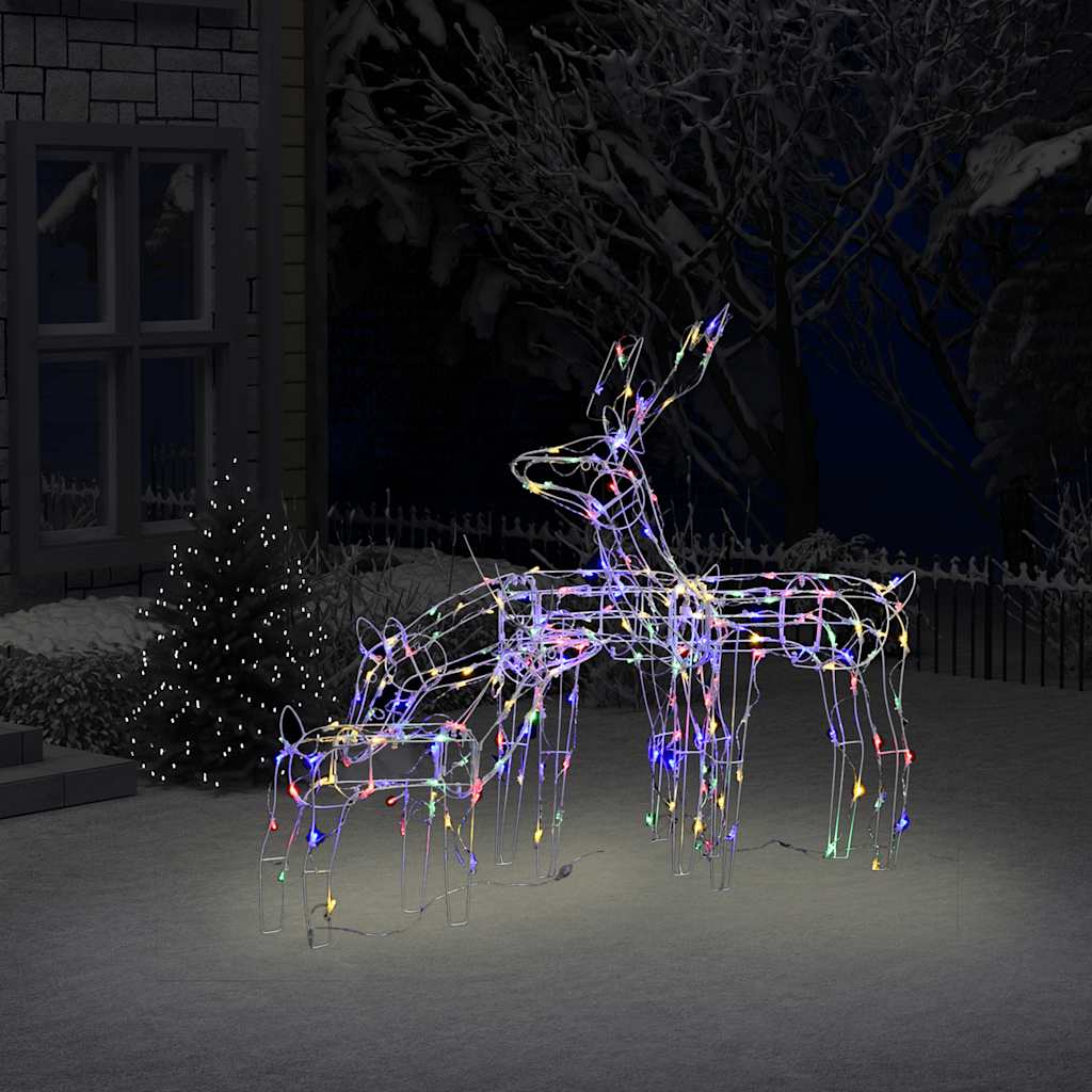 3-tlg. LED-Rentiere Set Weihnachtsdekoration 229 LEDs