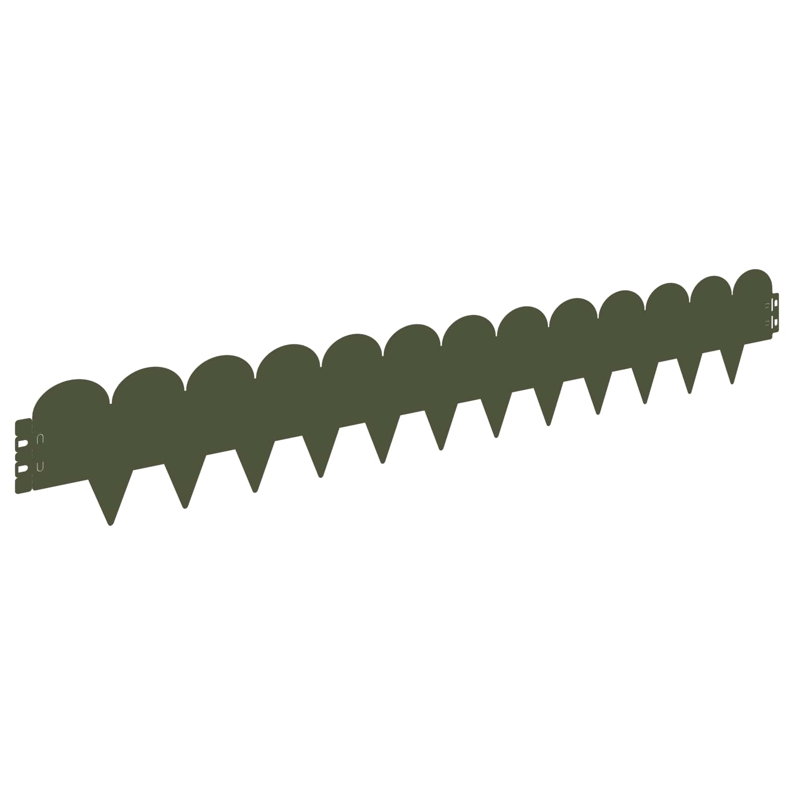 Raseneinfassung 10 pcs 103 x 15 cm Stahl Schwarz