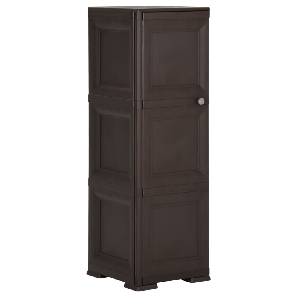 Kunststoffschrank 79x43x125 cm Holzdesign Vanilleeis