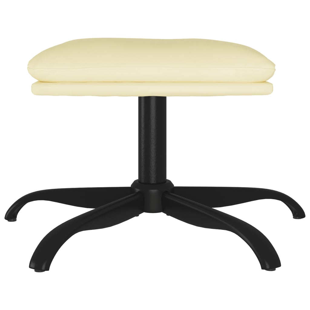 Fußhocker Cappuccino-Braun 60x60x36 cm Kunstleder