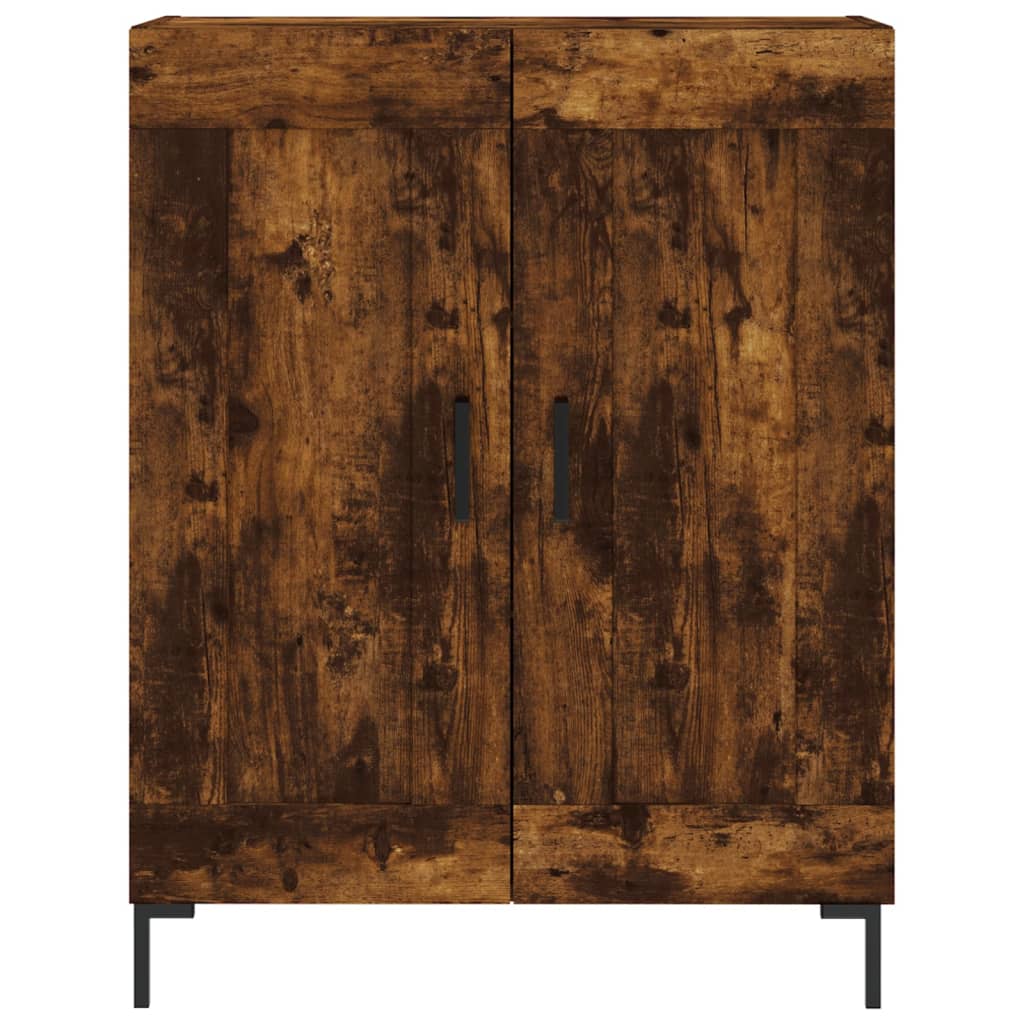 Highboard Betongrau 69,5x34x180 cm Holzwerkstoff