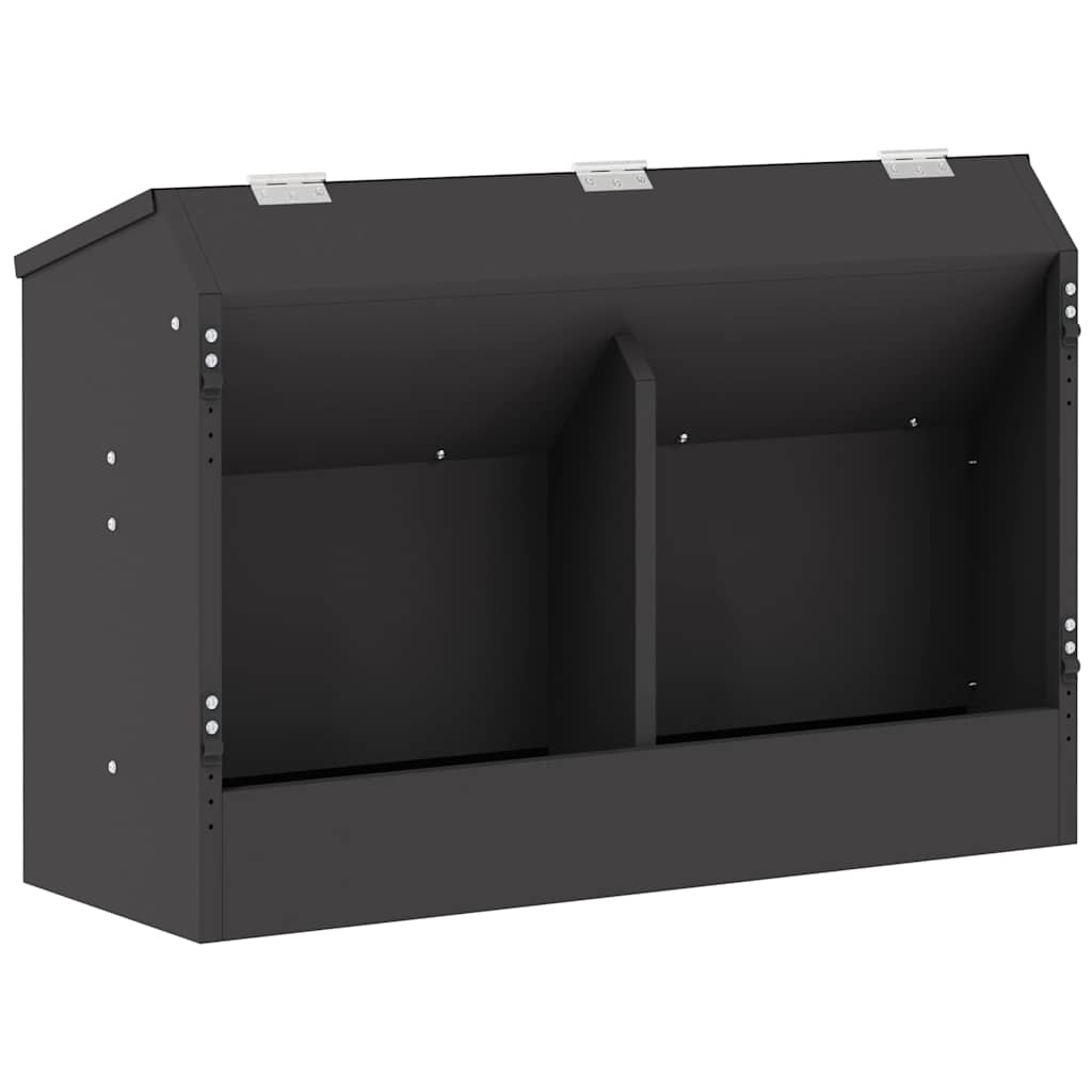 Kaninchenfütterer Schwarz 33,5 x 25,5 x 45,5 cm