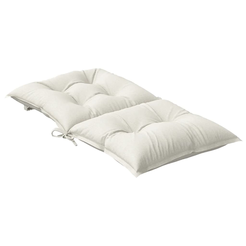 Niedriglehner-Auflagen 2 Stk Melange Anthrazit 100x50x7cm Stoff