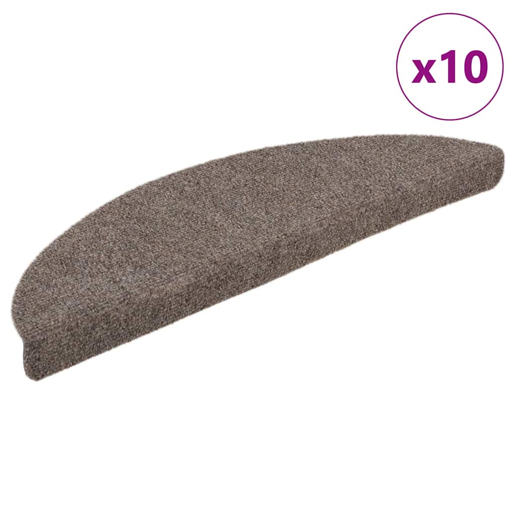 Stufenmatten Selbstklebend 15 Stk. 56x17x3 cm Hellbraun Halbrund