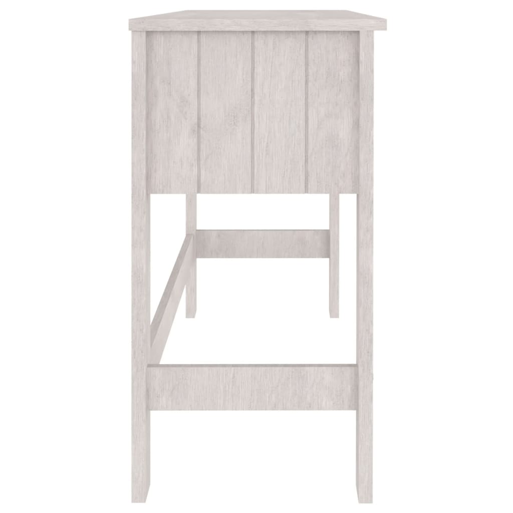 Schreibtisch HAMAR Honigbraun 110x40x75 cm Massivholz Kiefer