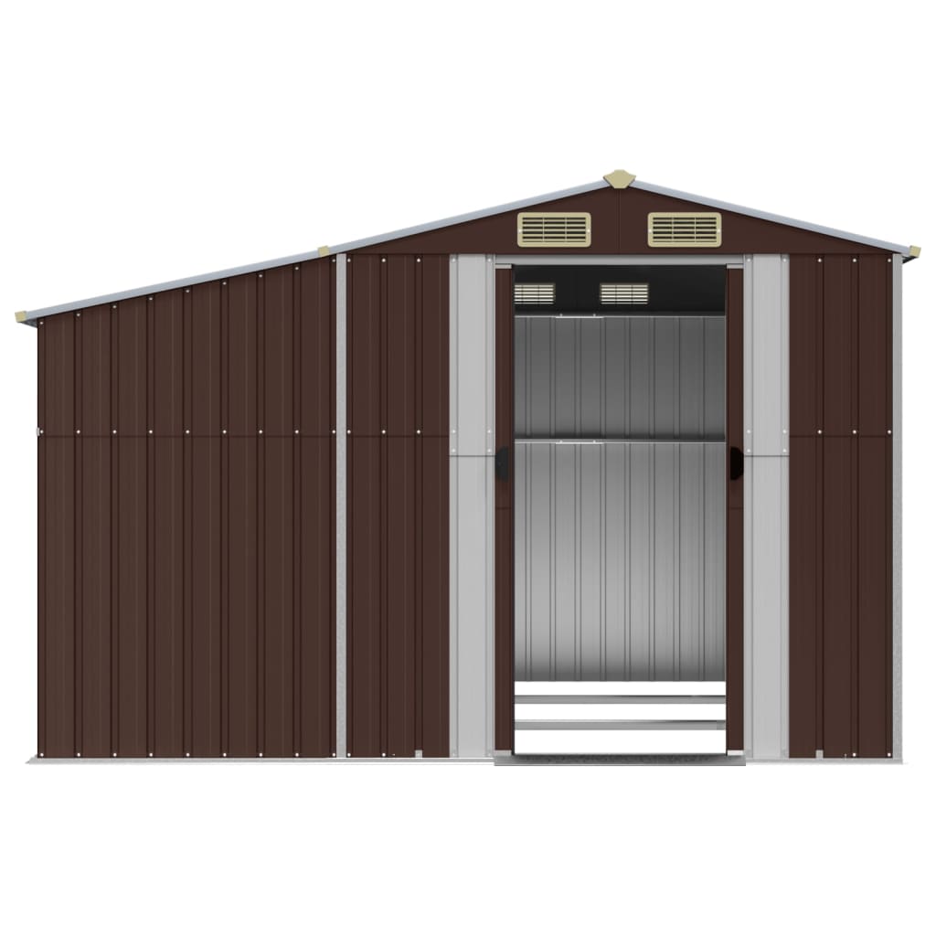 Gerätehaus Grün 277x192,5x179 cm Verzinkter Stahl