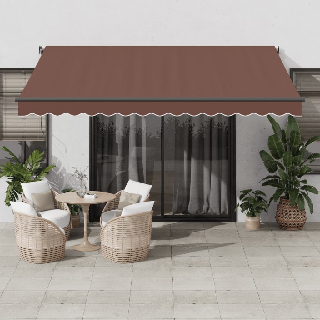 Markise Automatisch Einziehbar 350x250 cm Creme