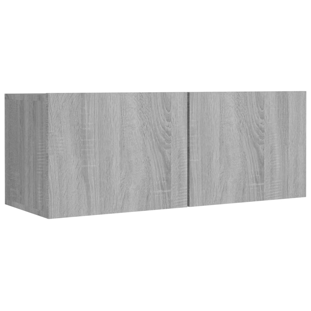 4-tlg. TV-Schrank-Set Weiß Holzwerkstoff