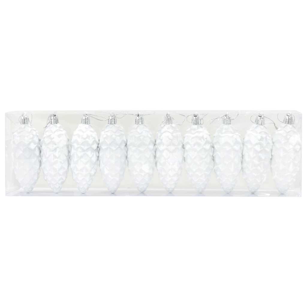 Weihnachts-Tannenzapfen Ball 40 pcs Silber Kunststoff