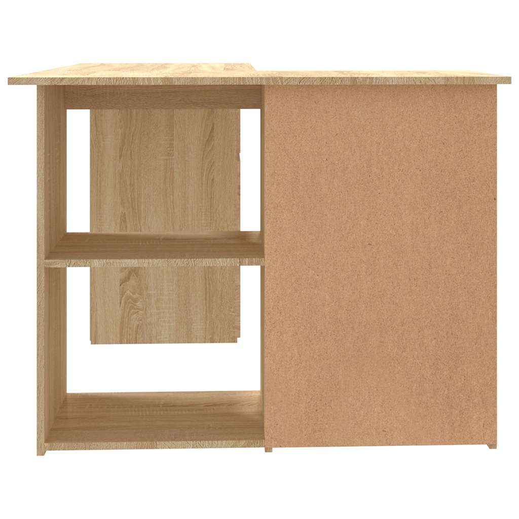 Eckschreibtisch Weiß 145x100x76 cm Holzwerkstoff
