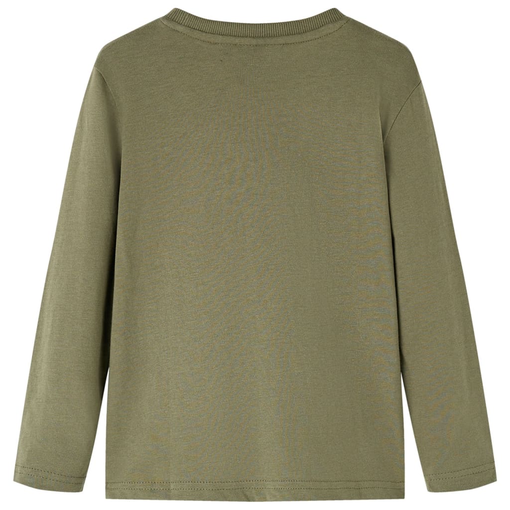 Kinder-Langarmshirt Khaki 92