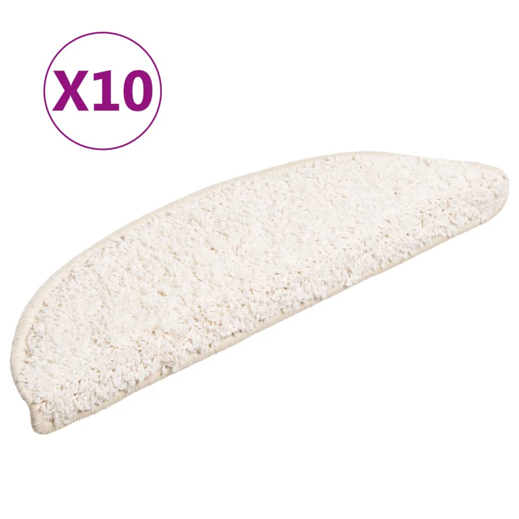 Stufenmatten 15 Stk. 56x17x3 cm Grau Halbrund