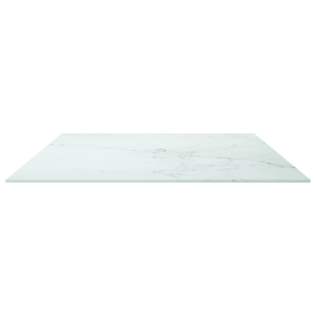 Tischplatte aus gehärtetem Glas quadratisch 700x700 mm