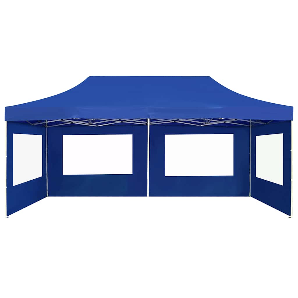 Profi-Partyzelt Faltbar mit Wänden Aluminium 3×3m Weiß