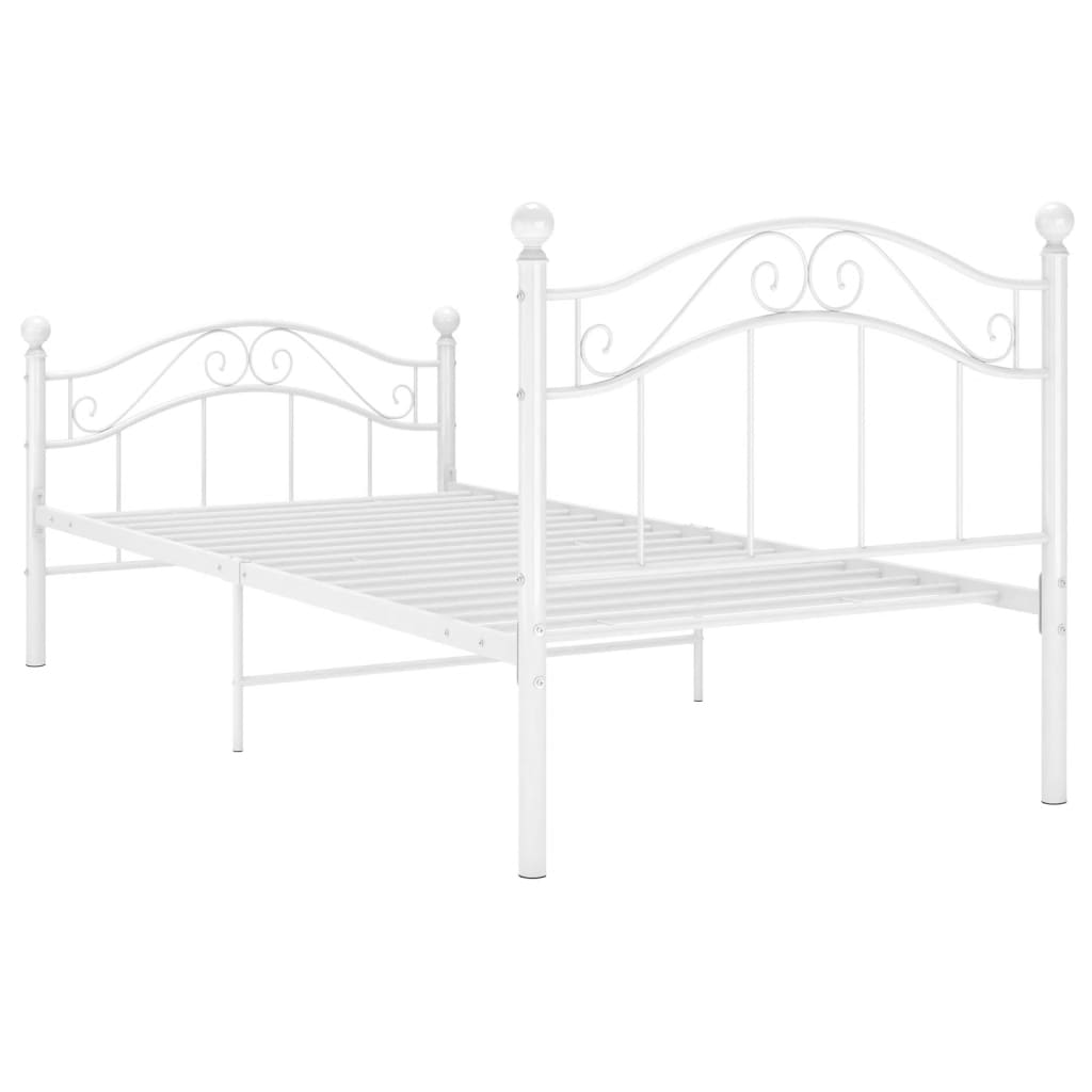 Bett Schwarz Metall 90x200 cm