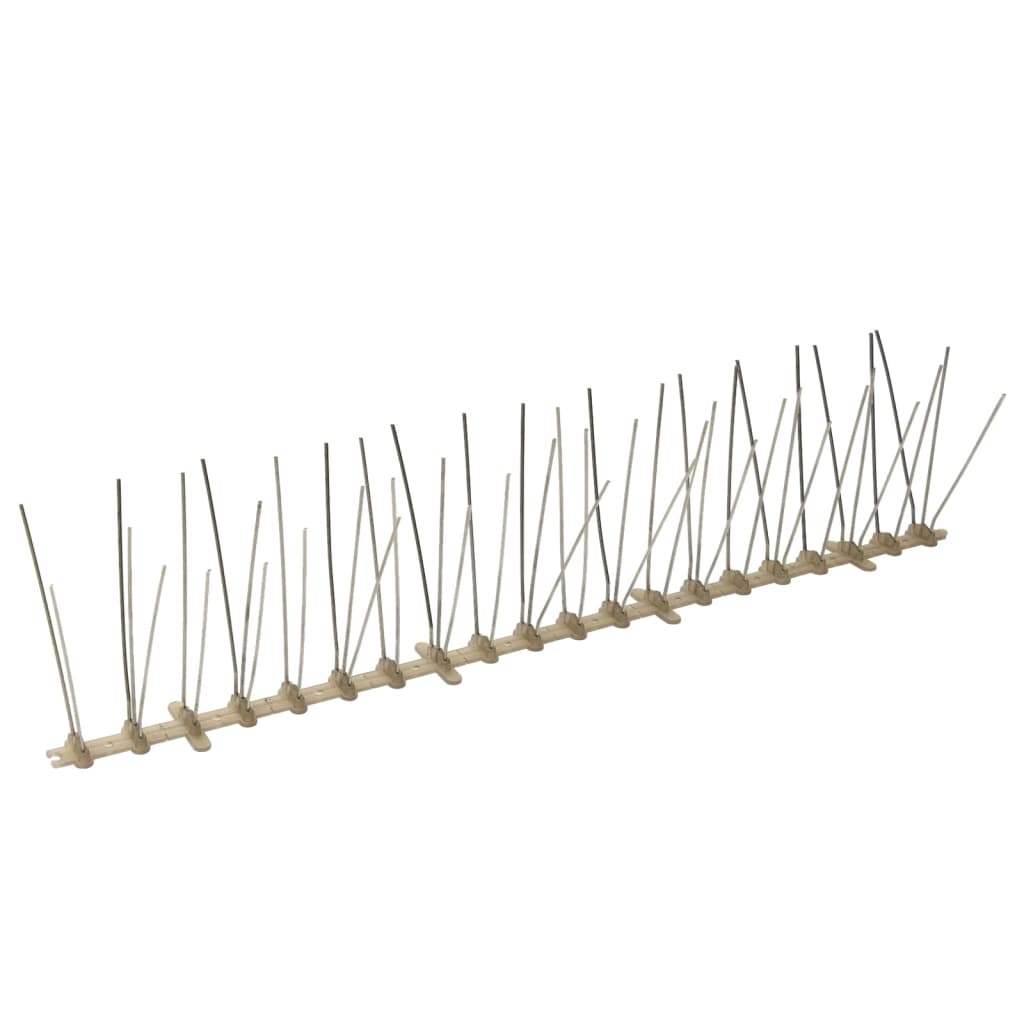 20-tlg. Vogelabwehr-Spikes-Set 10 m Kunststoff 2-reihig