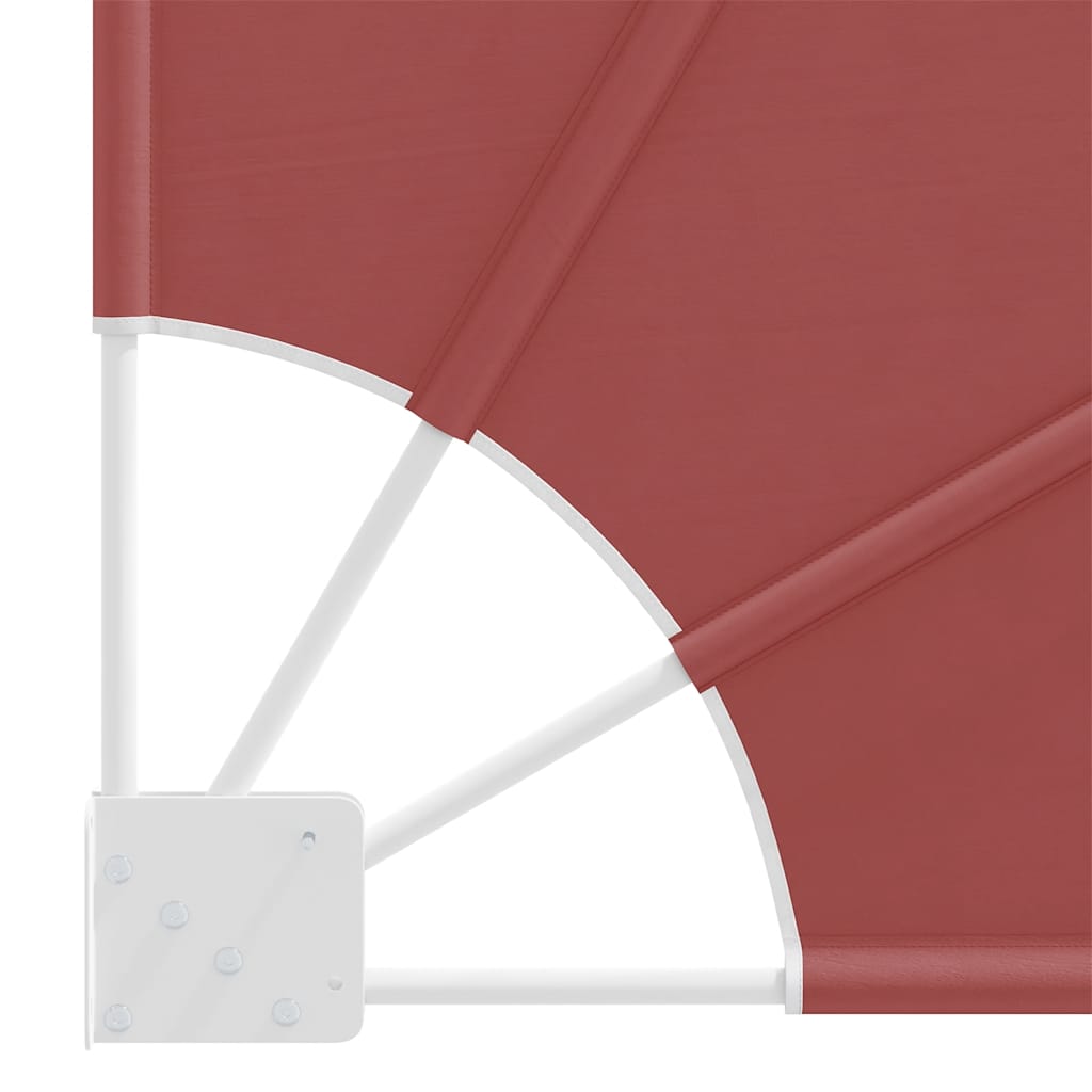 Faltbarer Balkonfächer Grau 210×210 cm