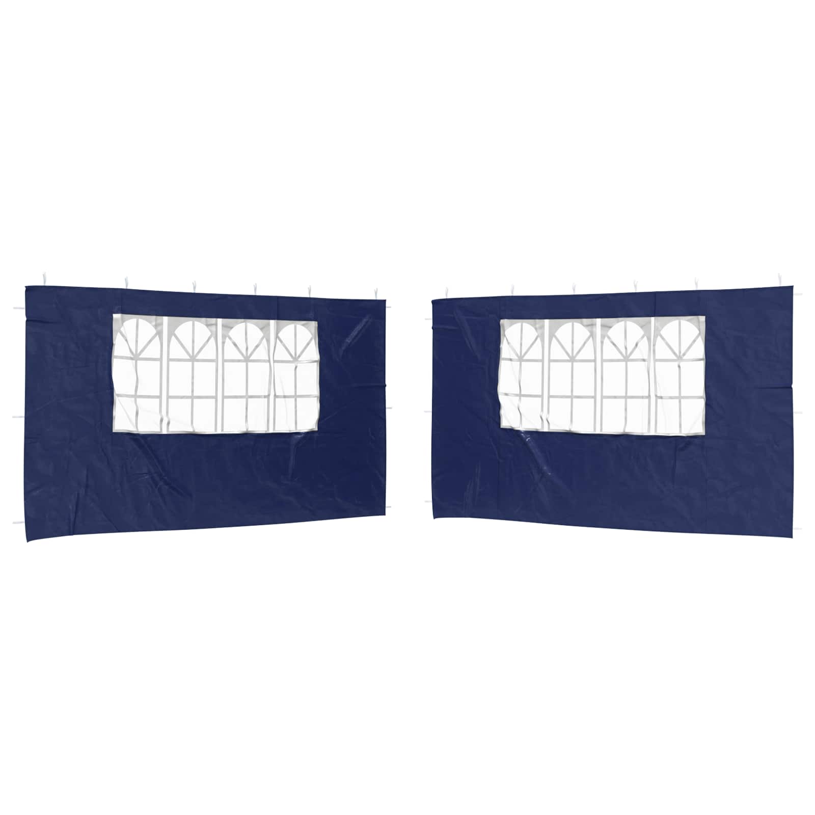 Party Zelt Seitenteil 2 pcs 300 x 195 cm Rot PE und Stahl