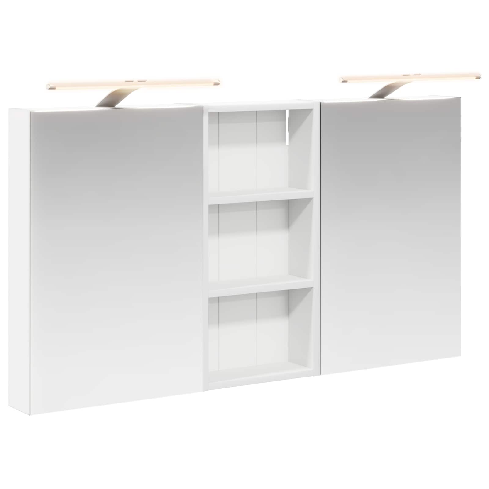 Badezimmerschrank-Set 3 pcs 80 x 10,5 x 50 cm Holzwerkstoff