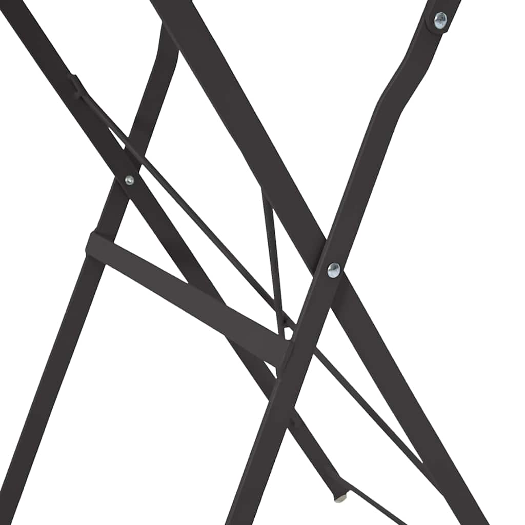 Bistrotisch Weiß Ø 50 x 71 cm Pulverbeschichteter Stahl