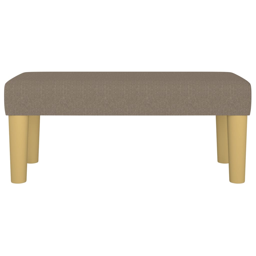 Sitzbank Hellgrau 70x30x30 cm Stoff
