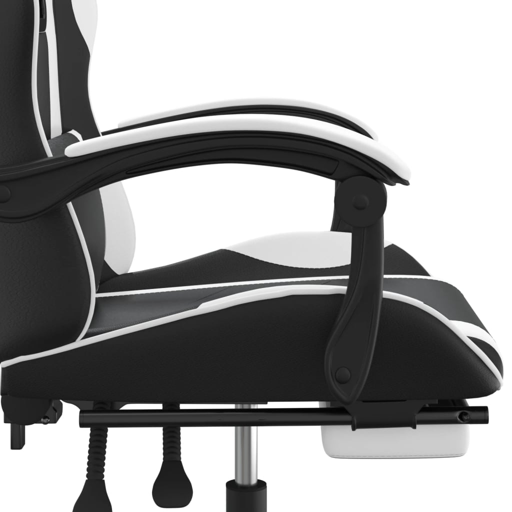 Gaming-Stuhl Drehbar Schwarz und Grün Kunstleder