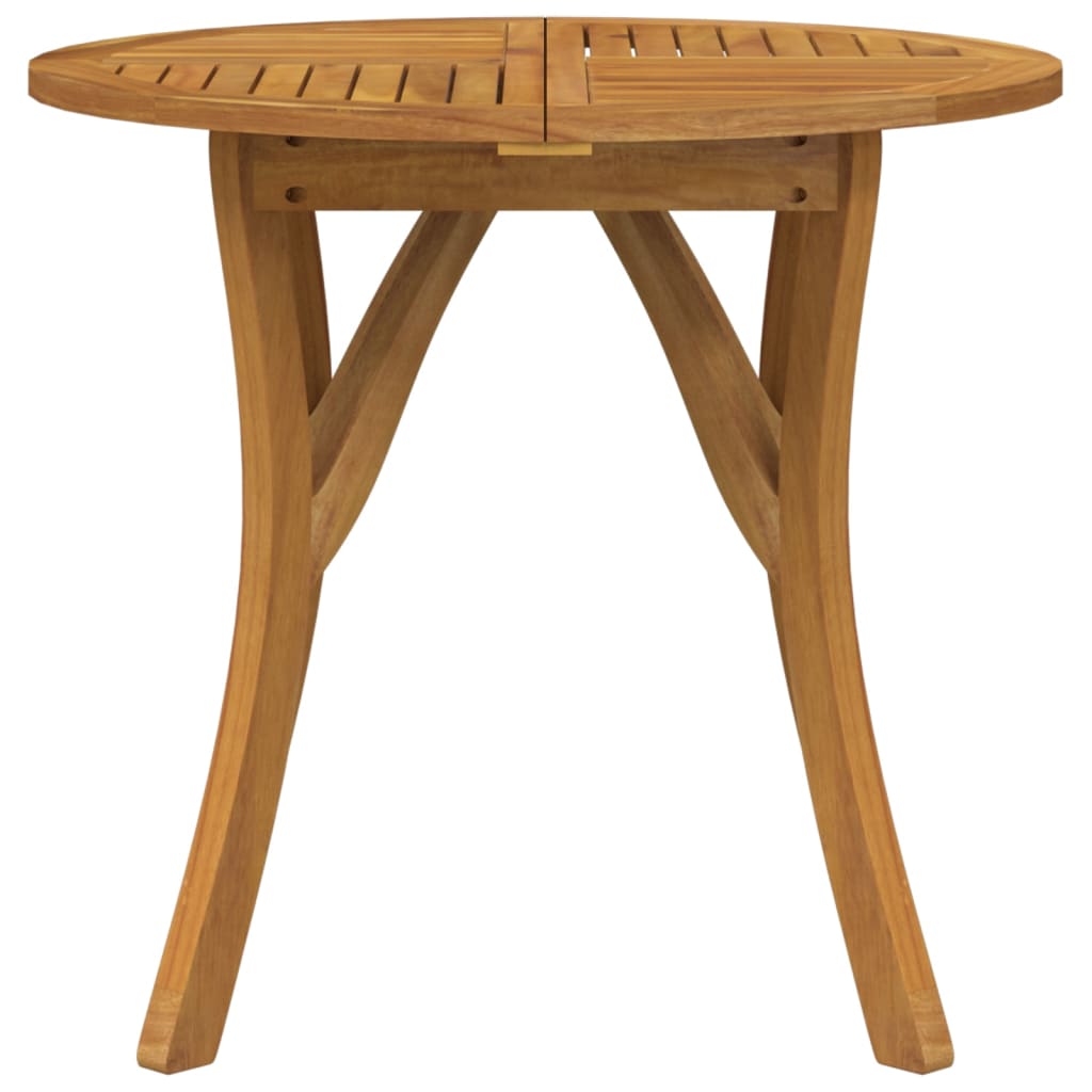 Gartentisch 85x85x75 cm Massivholz Akazie
