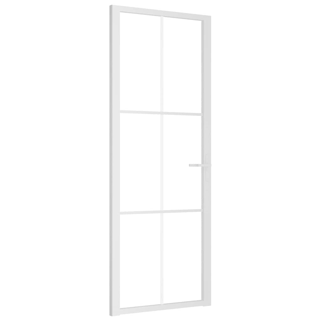 Innentür ESG Glas und Aluminium 76x201,5 cm Schwarz