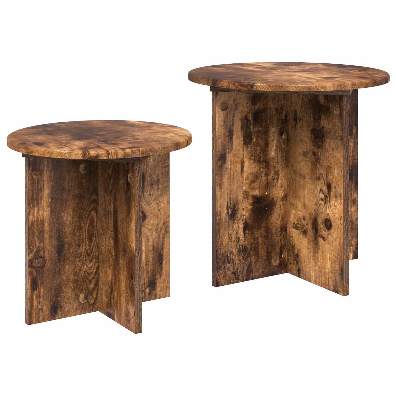 Beistelltisch-Set mit Speicher 2 pcs Holzwerkstoff