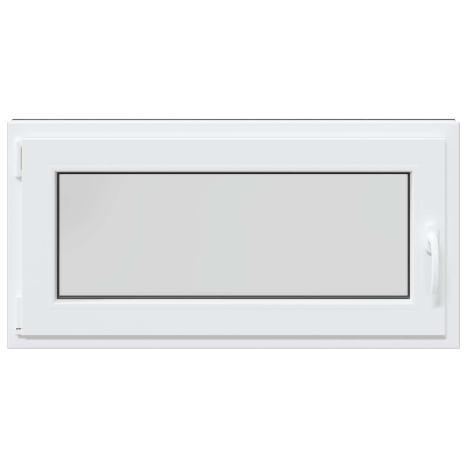 Kellerfenster RISOR 50 x 50 cm PVC und Glas Weiß
