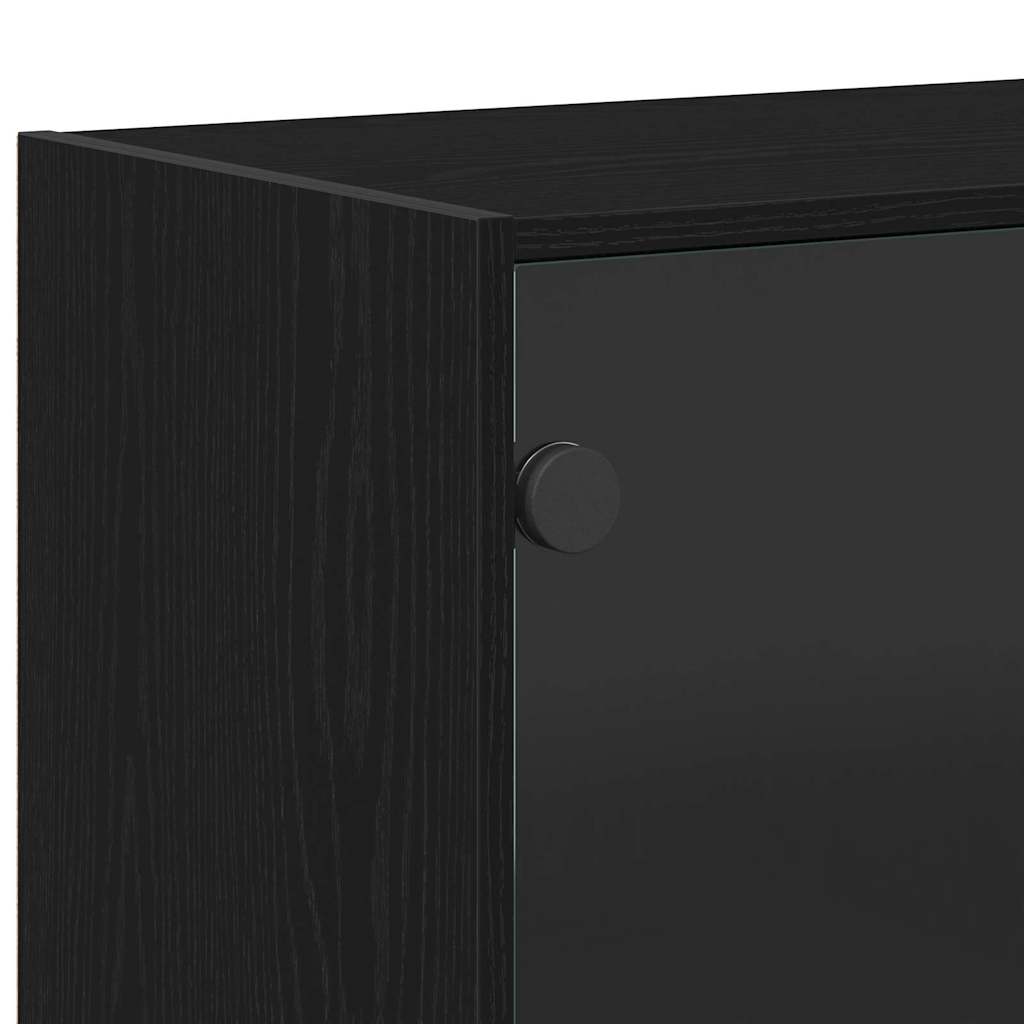 Bücherschrank mit Türen Weiß 204x37x75 cm Holzwerkstoff