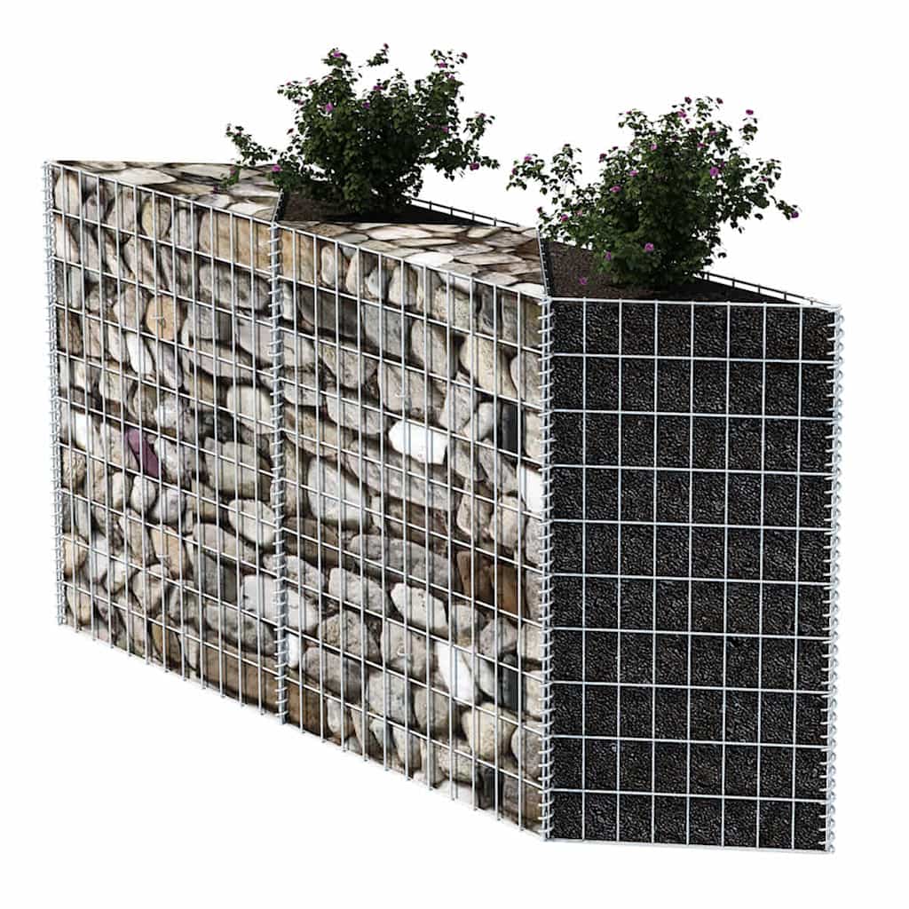 Gabionenkorb Pflanzkasten Gemüse-Hochbeet Stahl 300×30×100 cm