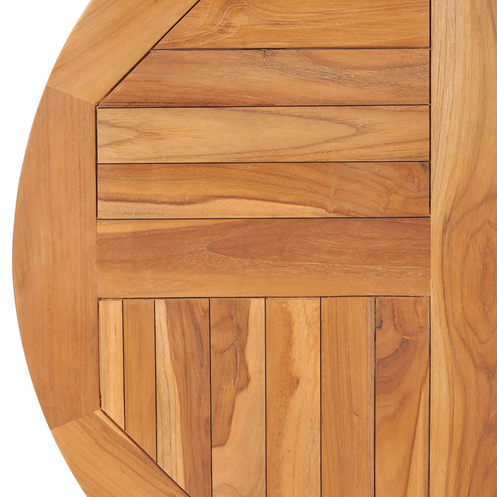 Tischplatte Massivholz Teak Rund 2,5 cm 40 cm