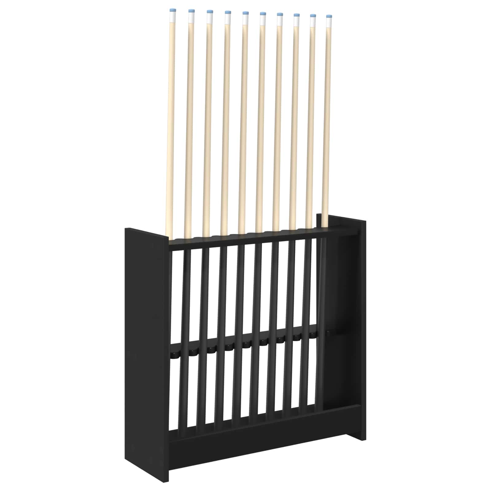 Billardqueue-Ständer Holzwerkstoff 60 x 20 x 57 cm Weiß