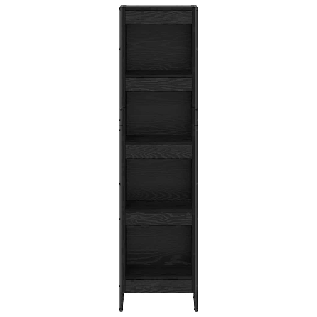 Bücherregal 2 pcs Schwarz Eichen-Optik 60 x 30 x 189,5 cm